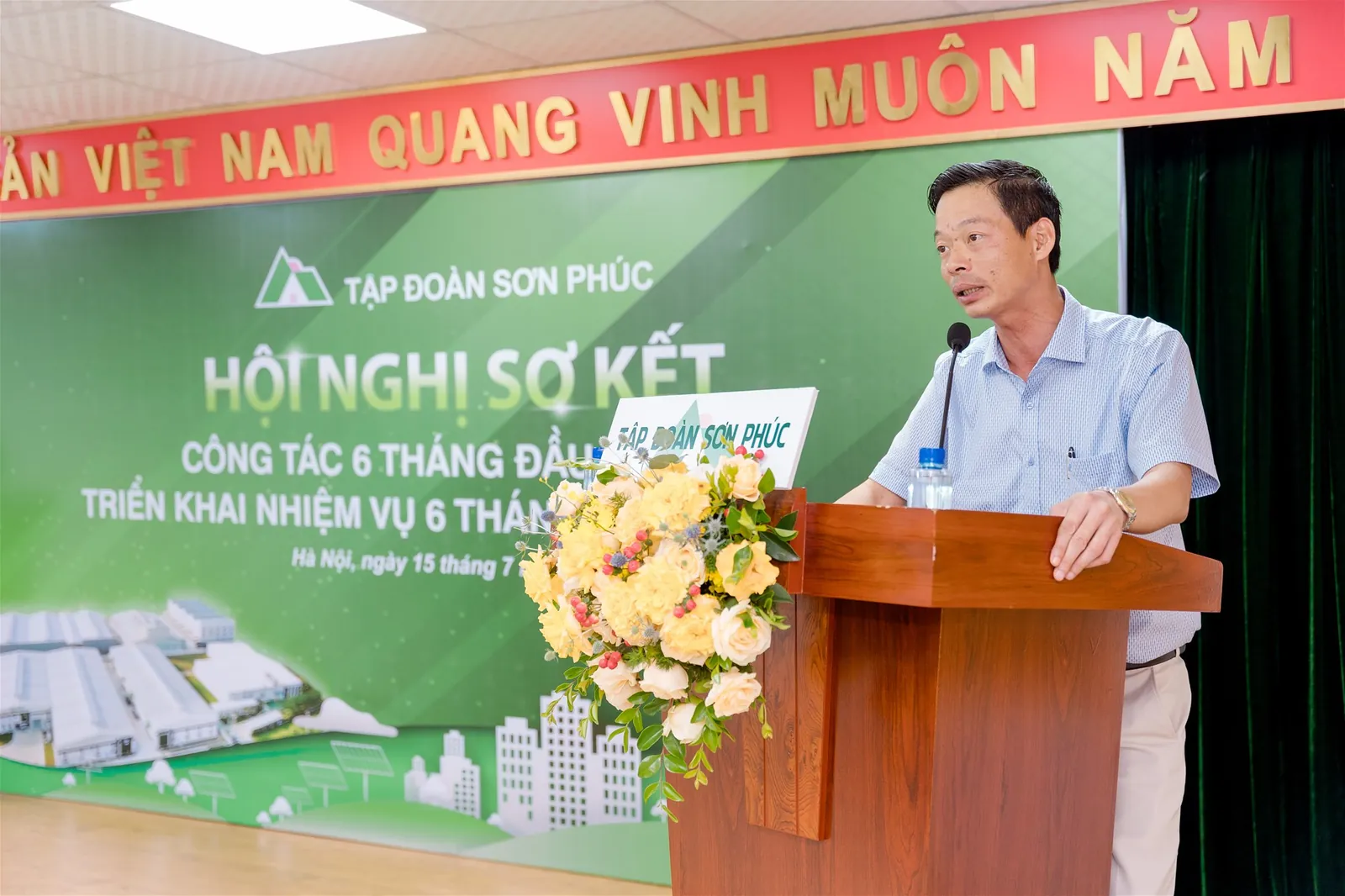 (Chủ tịch HĐQT Nguyễn Thế Hùng phát biểu chỉ đạo tại Hội nghị)