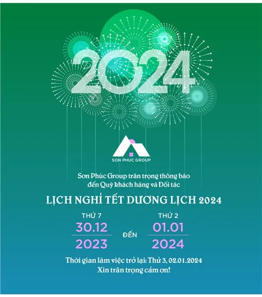 🎋 Thông báo lịch nghỉ Tết dương lịch 2024