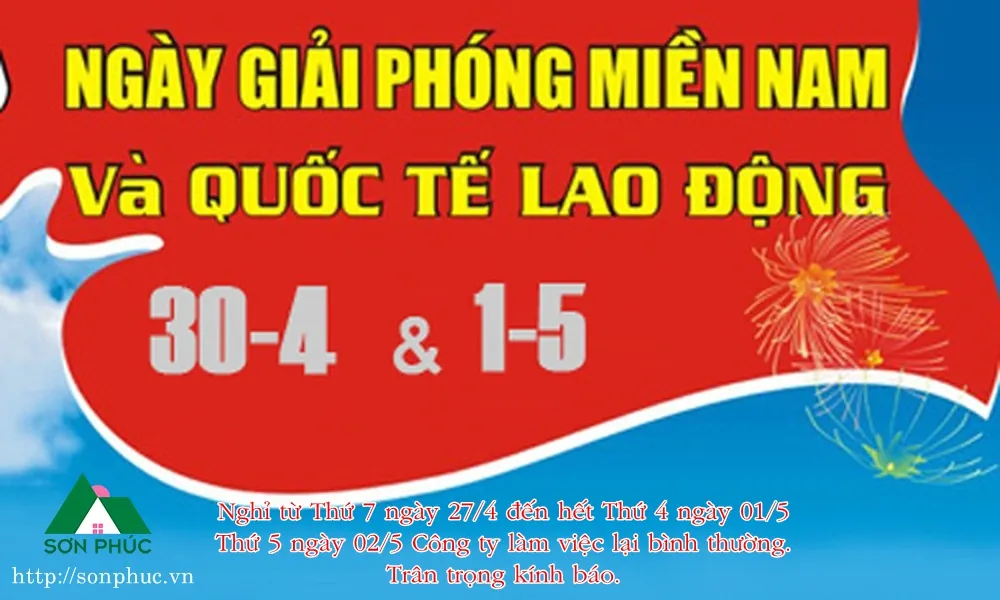 Thông báo nghỉ lễ 30/4 và 1/5/2019 — ảnh 1