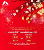 THÔNG BÁO LỊCH NGHỈ TẾT NGUYÊN ĐÁN NĂM 2025