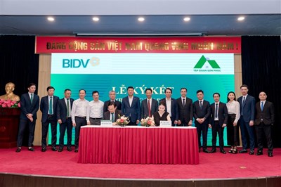  Tập đoàn Sơn Phúc và ngân hàng TMCP Đầu tư và Phát triển Việt Nam – Chi nhánh Hà Nội (BIDV Hà Nội) tổ chức lễ ký kết Hợp đồng tín dụng trị giá 1.080 tỷ đồng