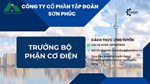 TRƯỞNG BỘ PHẬN CƠ ĐIỆN