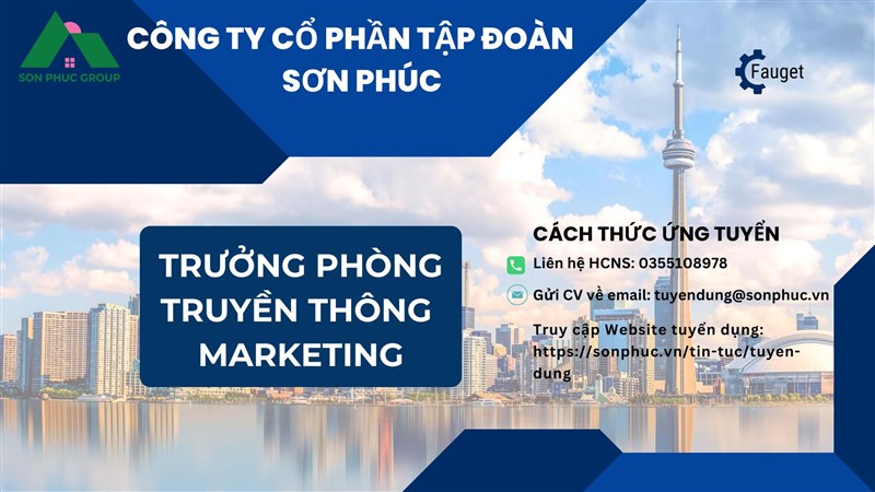 TRƯỞNG PHÒNG TRUYỀN THÔNG – MARKETING